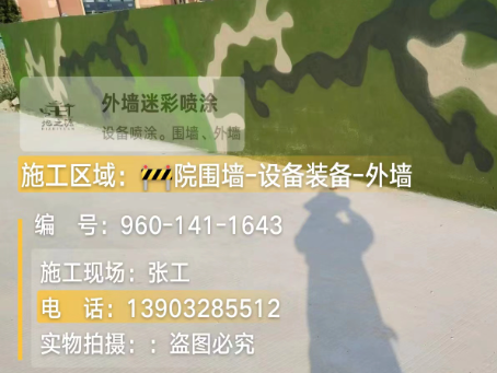 大渡口 迷彩漆喷涂价格（按平方米计费）